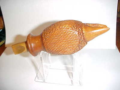 Don Faigley (1943-2010) Lancaster, OH - Carved & Checkered Crow Call