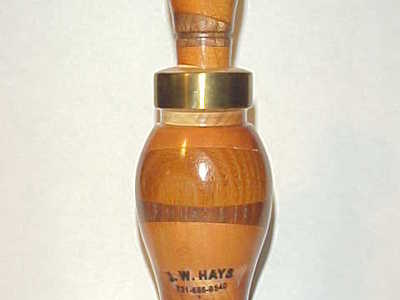 J.W. Hays (1925-2014) Milan, TN - Laminated Duck Call