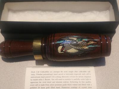 Read more about 1997 Ducks Unlimited edition 50th year duck call by Joe Bucher