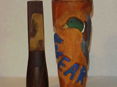 Crest Wilson - Corinth, MS - Carved & Painted Duck Call