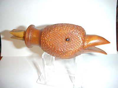 Don Faigley (1943-2010) Lancaster, OH - Carved & Checkered Crow Call