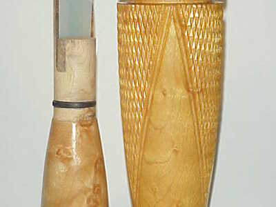 Doyle Breland (1934-2020) - Jena, LA - Checkered Maple Duck Call