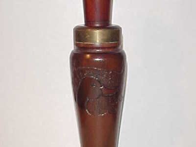 E.L. Quinn (1930-2017) Newbern, TN. - Carved Walnut Duck Call