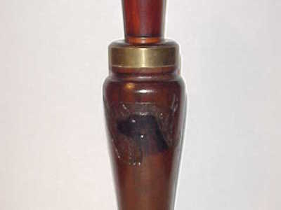 E.L. Quinn (1930-2017) Newbern, TN. - Carved Walnut Duck Call