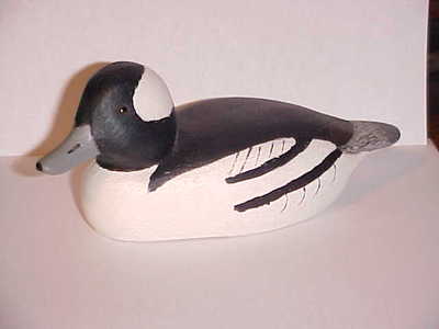 Herb Daisey Jr - Mini Carved Bufflehead Drake