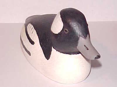 Herb Daisey Jr - Mini Carved Bufflehead Drake