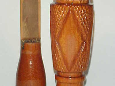 Howard Broussard (1940-2008) Miton, LA - Checkered Duck Call