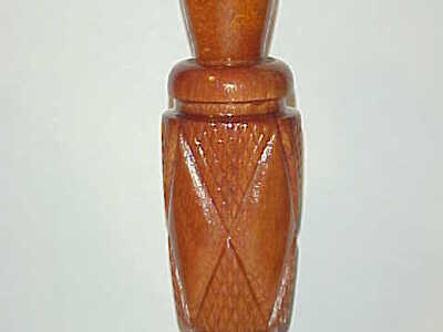 Howard Broussard (1940-2008) Miton, LA - Checkered Duck Call