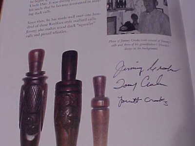 Jimmy Crooks - Dry Prong, LA - Carved Duck Call