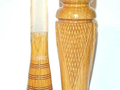 Joe Jaroski (1925-2011) DuQuin, IL - Checkered Duck Call