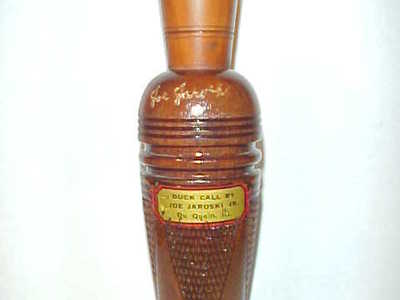 Joe Jaroski (1925-2011) DuQuoin, IL -  Checkered Duck Call