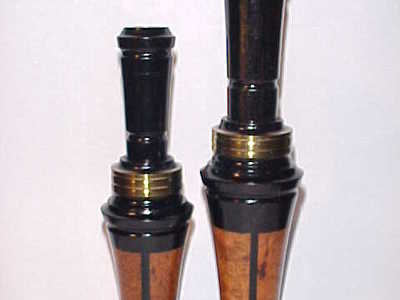 Joe Kolter - Cedar Rapids, IA. - Laminated Duck & Goose Call Matched Set