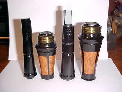 Joe Kolter - Cedar Rapids, IA. - Laminated Duck & Goose Call Matched Set