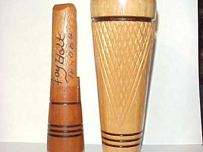 John Fay Holt (1928-2005) Bolivar, TN - Checkered Duck Call