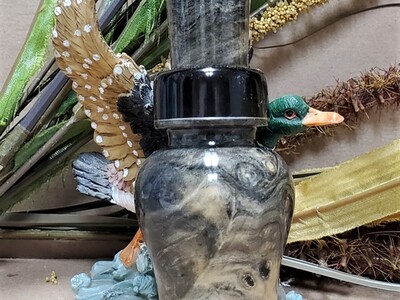 Read more about Kevin Sjostrand MarshKing Stabilized Buckeye Burl Mallard Duck Call 