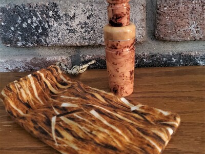 New MarshKing RARE Douglas Fir Burl Duck Call handmade by Kevin Sjostrand