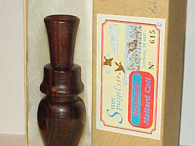 Sam Spiegel (1928-2011) Sandusky, MI - Checkered Duck Call