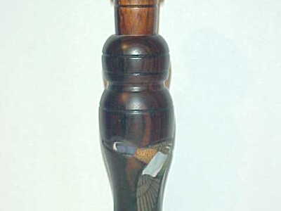 Scott Schroder (1954-2021) Racine, WI - Carved & Painted Duck Call