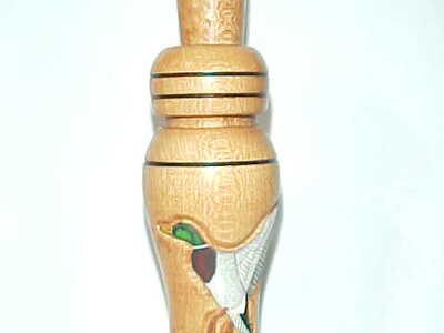 Scott Schroder (1954-2021) Racine, WI - Carved & Painted Duck Call