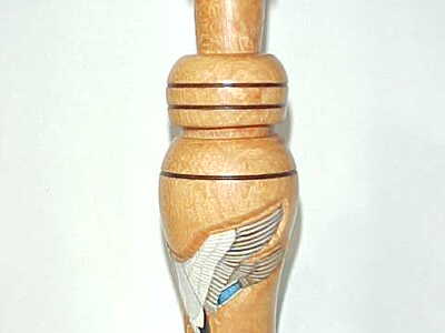 Scott Schroder (1954-2021) Racine, WI - Carved & Painted Duck Call