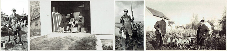 old photos of men with their ducks they killed